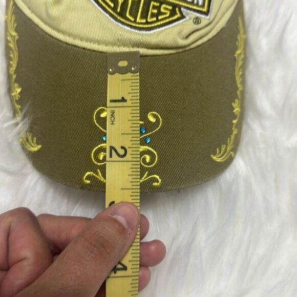 Harley Davidson Womens Baseball Cap Bejeweled Embroidered - Picture 11 of 11